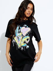 Graffiti Love Graphic T-Shirt
