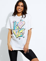 Graffiti Love Graphic T-Shirt