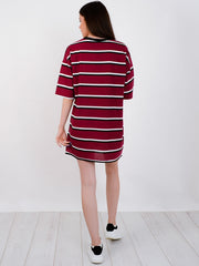 Striped Oversized Boyfriend Tunic T-Shirt