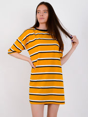 Striped Oversized Boyfriend Tunic T-Shirt