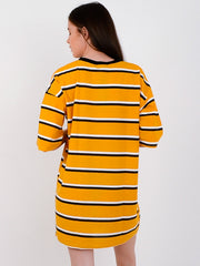 Striped Oversized Boyfriend Tunic T-Shirt