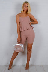 Frill Top & Cycling Shorts coördin