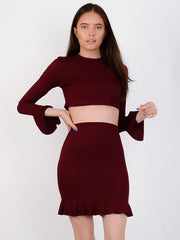 Rippen Crop Top & Rackrock Co-ordte