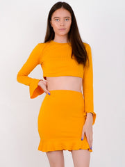 Rippen Crop Top & Rackrock Co-ordte