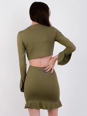 Rippen Crop Top & Rackrock Co-ordte