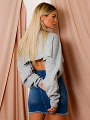 Kruppierter Fledermaus -Strickpullover