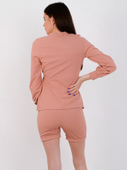 Plunge Neck Tie Knot Shorts & Top Co-ord