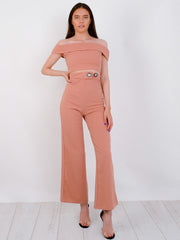 Bardot Top & Button Trouser Co-ord