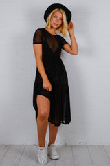 Mesh Smock Dress