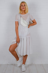 Mesh Smock Dress