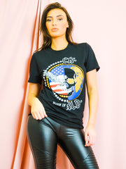 Born In World Slogan Printed T-Shirt