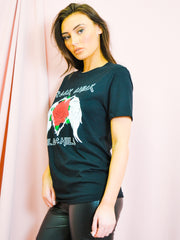 Rock Chick Rose Printed T-Shirt