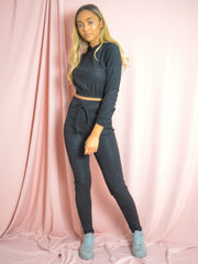 Wet Look Detail Shiny Co-ord