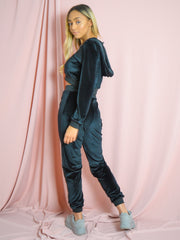 Velours zip hoodie & jogger coöperatie