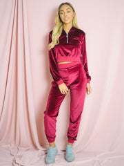 Velours zip hoodie & jogger coöperatie