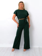 Ribbed Belted Lounge Set