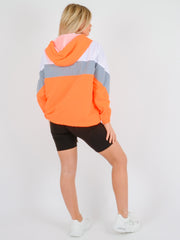 Contrast Color Block Festival Jacket