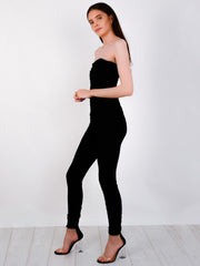 Slinky Ruched Bandeau Jumpsuit