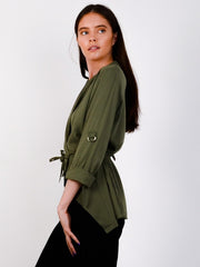 Waterfall Drawstring Blazer