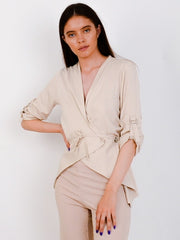 Waterfall Drawstring Blazer