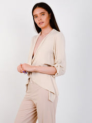 Waterfall Drawstring Blazer