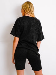 Melange-Strick übergroß