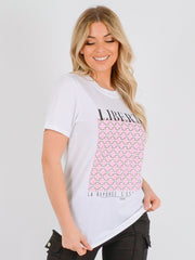 Camiseta de impresión Liberte