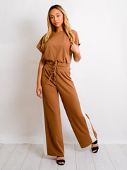Contrast Panel Boxy Drawstring Co-ord