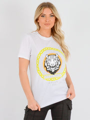 Fearless Tiger Print T-Shirt