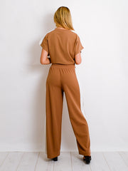 Contrast Panel Boxy Drawstring Co-ord