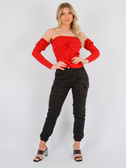 Cross Knot Front Bandeau Top