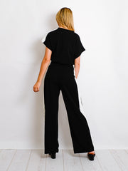 Contrast Panel Boxy Drawstring Co-ord