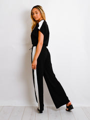 Contrast Panel Boxy Drawstring Co-ord