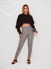 Kruppierter Fledermaus -Strickpullover