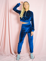 Velours zip hoodie & jogger coöperatie