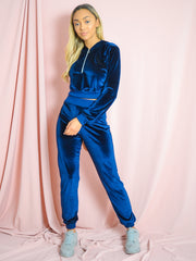 Velours zip hoodie & jogger coöperatie