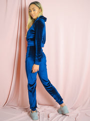 Velours zip hoodie & jogger coöperatie