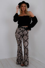 Off Shoulder Ruched Frill Crop Top