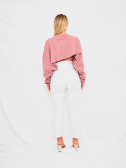 Kruppierter Fledermaus -Strickpullover