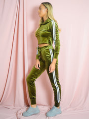 Velor Side Streifen -Liegestreifen -Loungeweise -Set