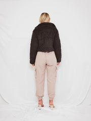 Emily Borg Popper Button Cropped Jacket