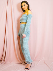 Strickstoff Bardot Top & Jogger Co-ordte