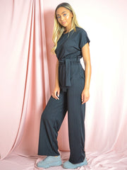 Coordenada de tapa y pantalón acanalado