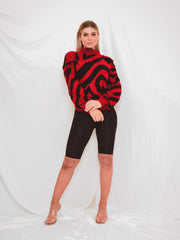 Zebra Knitted Jumper