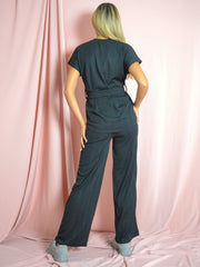 Coordenada de tapa y pantalón acanalado