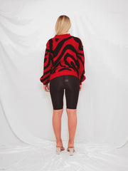 Zebra Knitted Jumper