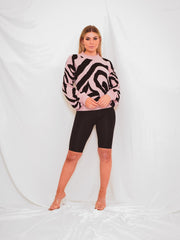 Zebra Knitted Jumper
