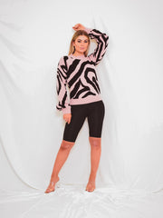 Zebra Knitted Jumper
