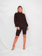 Zebra Knitted Jumper