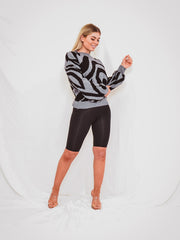 Zebra Knitted Jumper